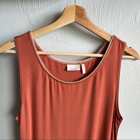 LOGO by Lori Goldstein Orange Tank M - Picture 2 of 6